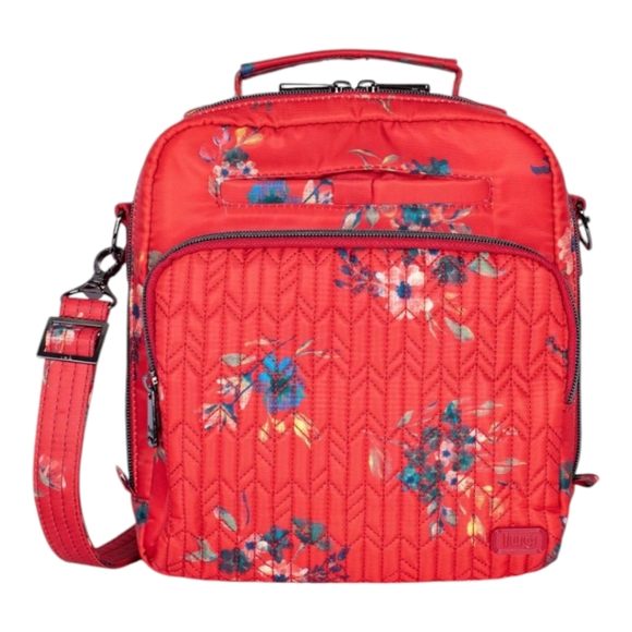 lug Handbags - LUG Ranger Crossbody Purse Quilted Floral Bag hidden pocket rfid